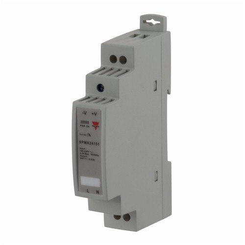 Carlo Gavazzi Switching Power Supply; 12VDC OUT; 1.25A; 85-264VAC / 120-350VDC IN; Single-Phase; DIN Rail Mount